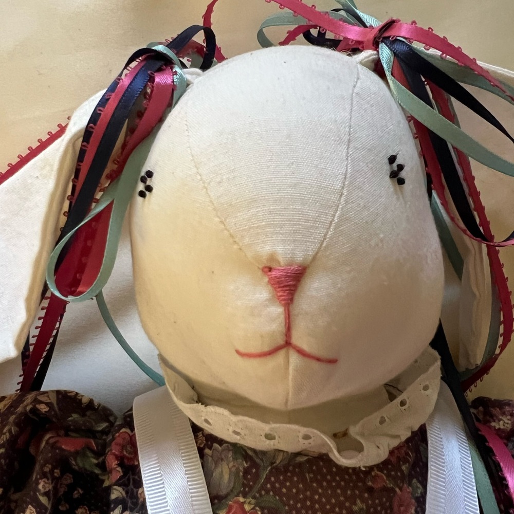 Heirloom quality handcrafted stuffed Mama rabbit